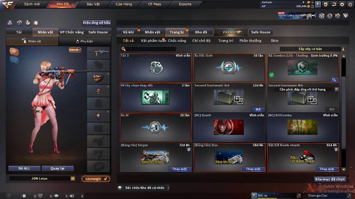 shop acc cf uy tin gia re